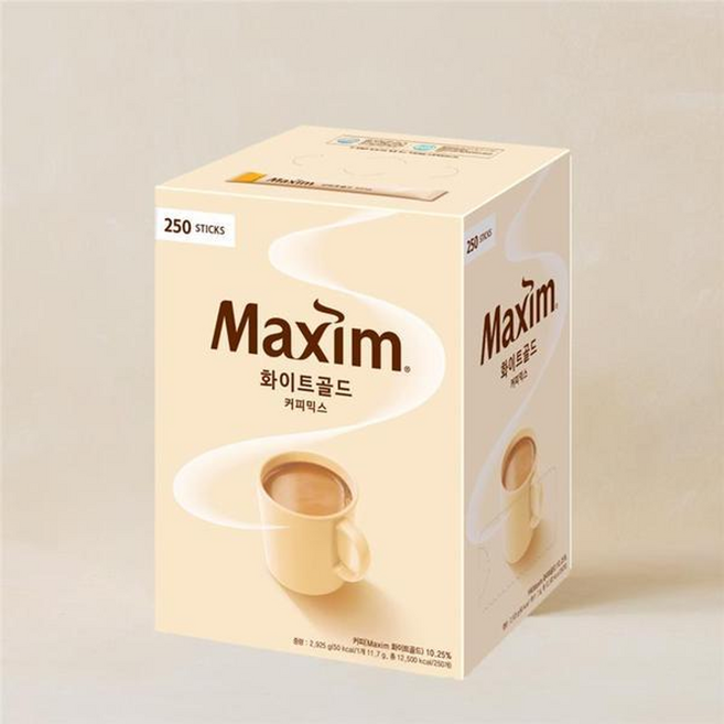 맥심 화이트골드 커피믹스 250입, 12g, 250개입, 1개