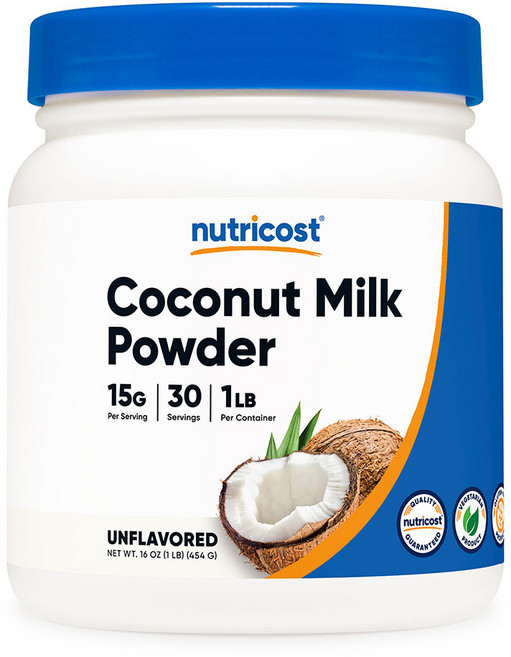 뉴트리코스트 코코넛 밀크 파우더 언플레이버드 글루텐 프리, 454g, 1개