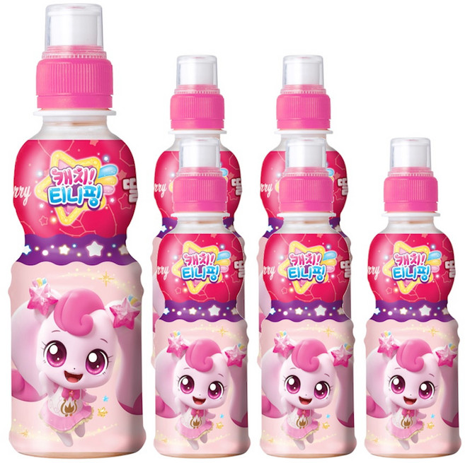 웅진 캐치 티니핑 딸기맛, 200ml, 6개