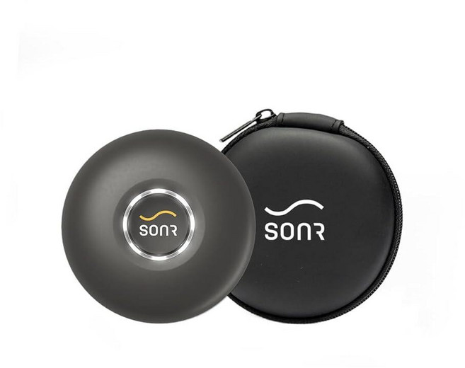 SONR 뮤직 2-in-1 번들 - 수영 및 보관 케이스용 이어 수중 음악 플레이어(블루), 흑연