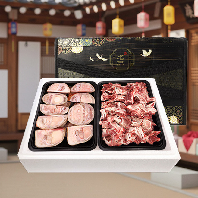 소고기 우족 잡뼈 선물세트 한우 우족탕 소잡뼈 곰국거리 4kg
