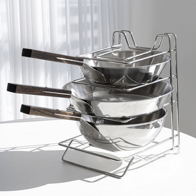 슈테른 스텐304 후라이팬정리대 주방 냄비정리대 수납장, 1개