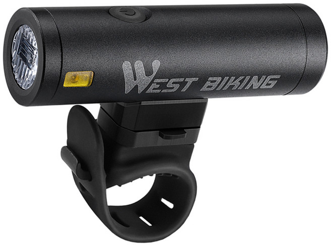 시그니처베이지 웨스트바이킹 C타입 자전거 킥보드 라이트 전조등 후레쉬 YPZ332, 블랙, 1세트
