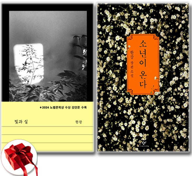 한강작가 빛과 실+소년이 온다 (전2권) 세트 / 신속배송 / 사은품 증정, 문학과지성사 . 창비, 한강
