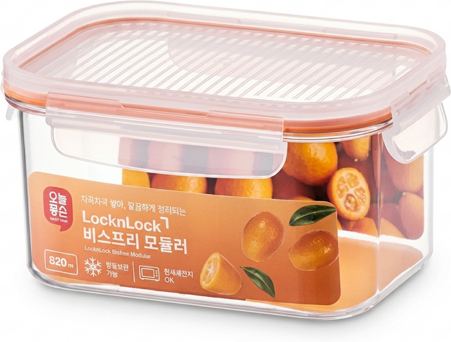 오늘좋은 락앤락 비스프리모듈러 직사각 820ML (820ML), 1개