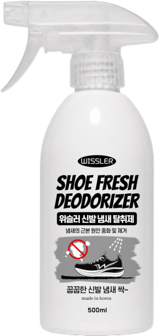 위슬러 2세대 신발 냄새 근본 원인 제거 탈취제, 1개, 500ml