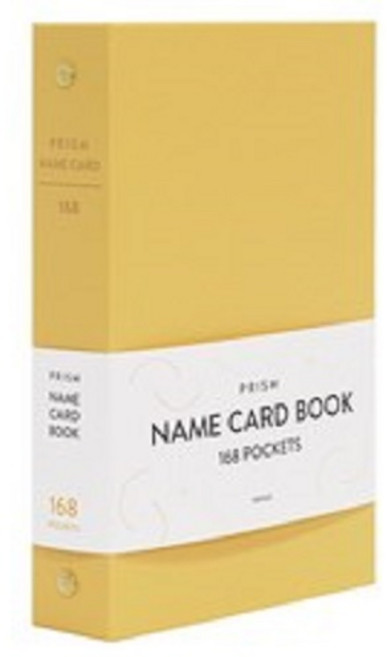 인디고 프리즘 명함집 168매, 3단, 00MILKY YELLOW 밀키옐로우