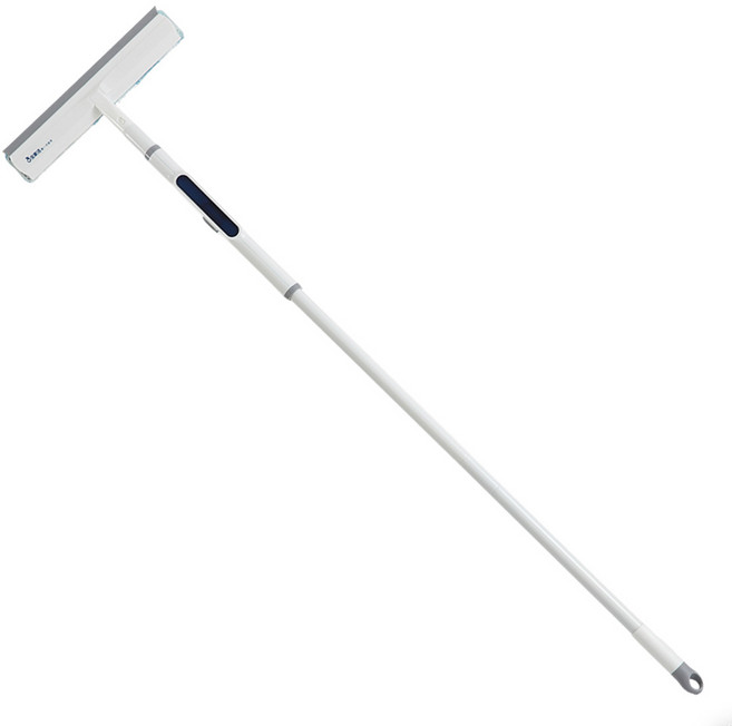 BOOMJOY 유리창닦이 청소용품 길이조절 베란다창닦이 밀대 유리청소도구, 흰색, 1개