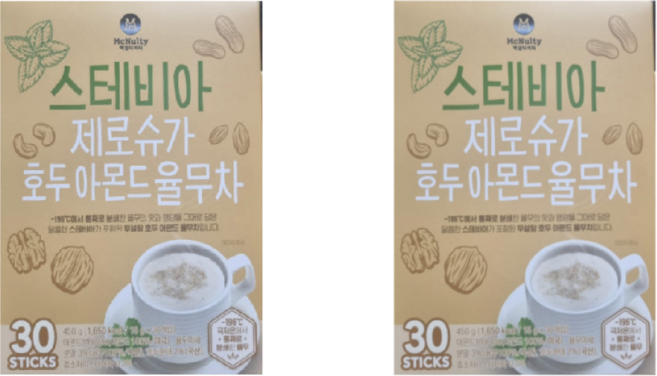 맥널티커피 스테비아 제로슈가 호두 아몬드 율무차, 2개, 30개입, 15g