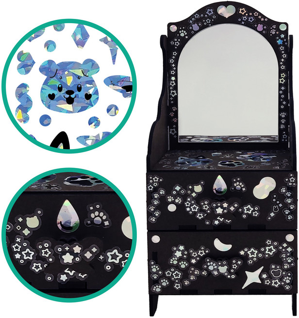 오렌지e몰 자개공예 나전칠기 DIY 자개 스티커 전통 경대 만들기 - 혼합 C 동물친구, 혼합c, 1개