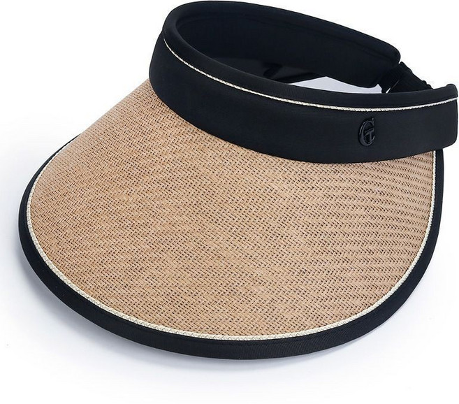 공구리빙 UV차단 여성 라탄 썬캡 모자 햇빛 자외선 차단 여자 여름모자 밀짚