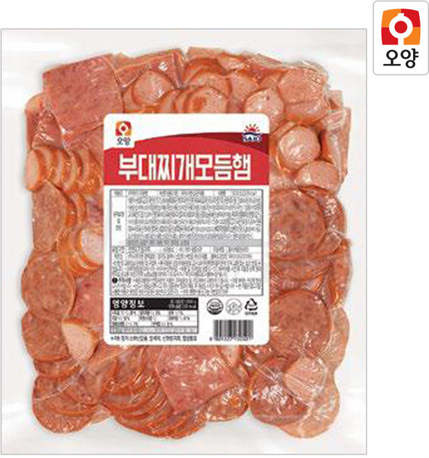 무배_부대찌개모듬햄(1K)X5 업소용, 1kg, 5개
