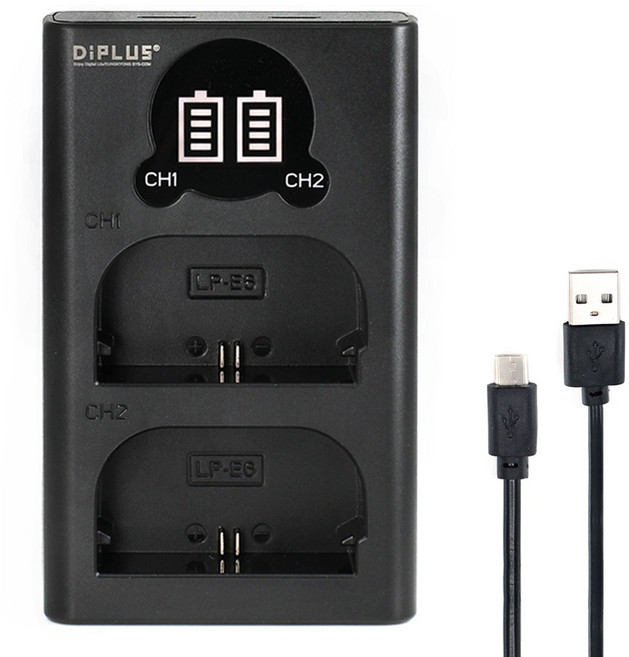 캐논 LP-E6 호환 듀얼 LCD 충전기 5D MARK3 오막삼