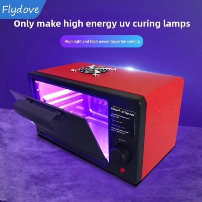 UV 경화 박스 고강도 자외선 램프 OCA 오븐 캐비닛 UV 송진 빠른 유연한 스크린용 365nm 395nm 405nm LED, 02 Switch-Timer, 01 395NM, 02 120W, 1