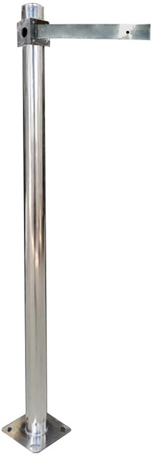 CCTV 기둥 브라켓 거치대 받침대 용품 설치 제작 야외 주차장 스텐 CCTV폴대 75mm 1m, 1개, CCTV기둥75mm 1m