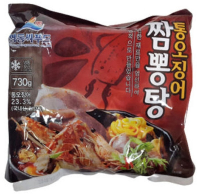 영동 통오징어짬뽕탕, 730g, 13개