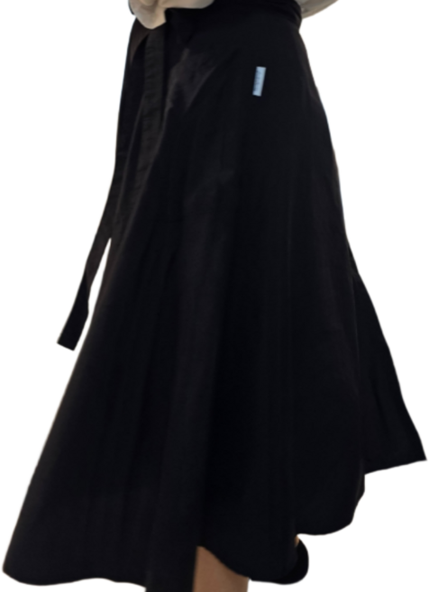 [룩엣홈] 엉덩이 가리는 빅사이즈 롱 허리 하프 앞치마 예쁜 카페 앞치마, 1개, 룩엣홈 허리앞치마(black)