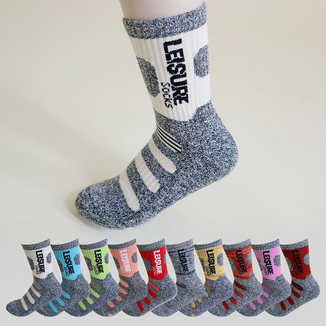 마이싹 여성용 두꺼운 스포츠 작업 안전화 등산 양말 8켤레