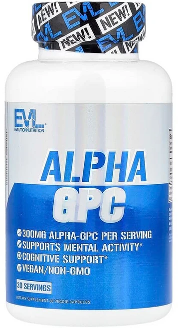 EVLution Nutrition 알파-GPC 베지 캡슐 60정(캡슐 1정당 300mg) Nutrition (이블루션 뉴트리션), 30회분, 1개 - 쿠팡