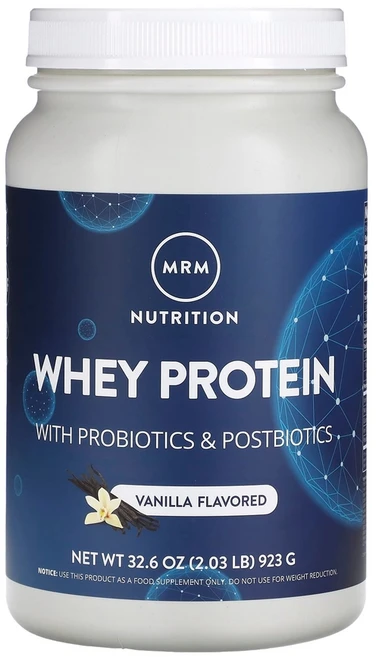 MRM Nutrition 유청 단백질 바닐라 20억 프로바이오틱 923g, 2.03 파운드, 1개, 920g - 쿠팡