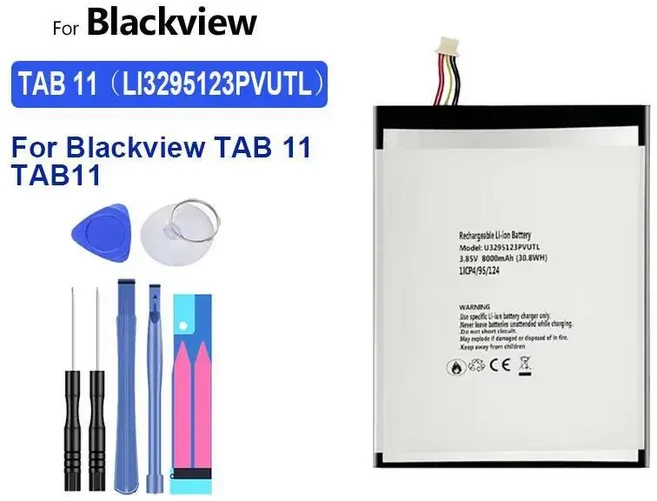 태블릿 배터리 고속 충전 Liu307689phvutl 5580-12800mAh 블랙뷰 탭 6 7 8 8E 9 10 10.1 11 12 13 15 16 18, 05 Tab 11