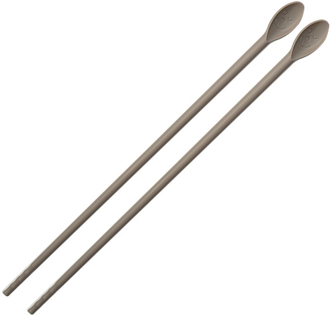 비비또 실리콘 요리 젓가락 1매, 아메리카노 그레이, 1개