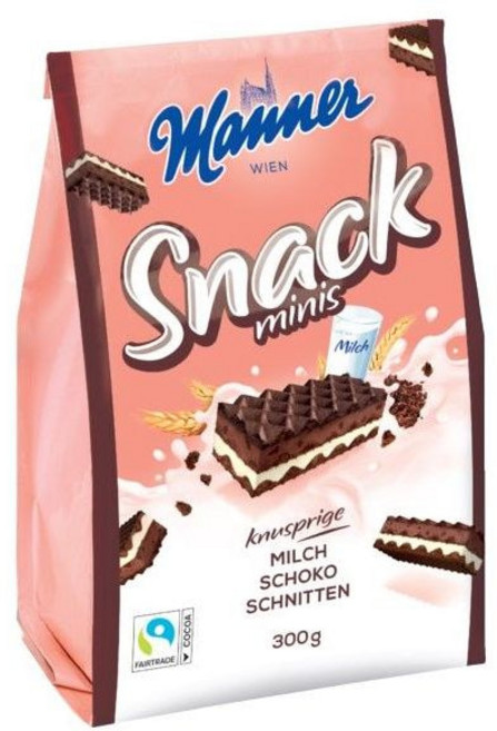 마너 미니 크누스퍼 초코맛 신제품 마너 웨하스 Snack minis 300g Manner, 1개
