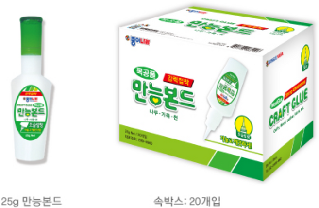 종이나라 목공용 만능본드 25g 20개