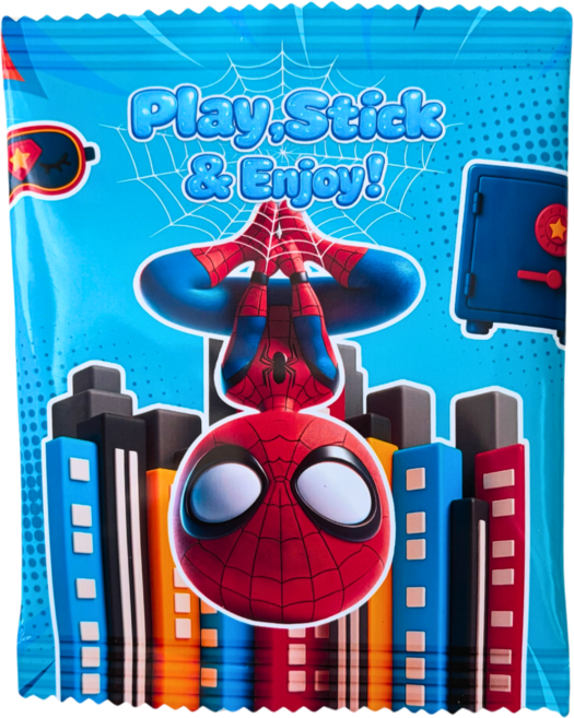 스티커 붙였다 떼었다 미니 인형 세트 어린이 장난감 역할놀이 소꿉놀이 휴대용 키즈 선물 데몬헌터 컨셉, 1개, 스파이더맨 스타일