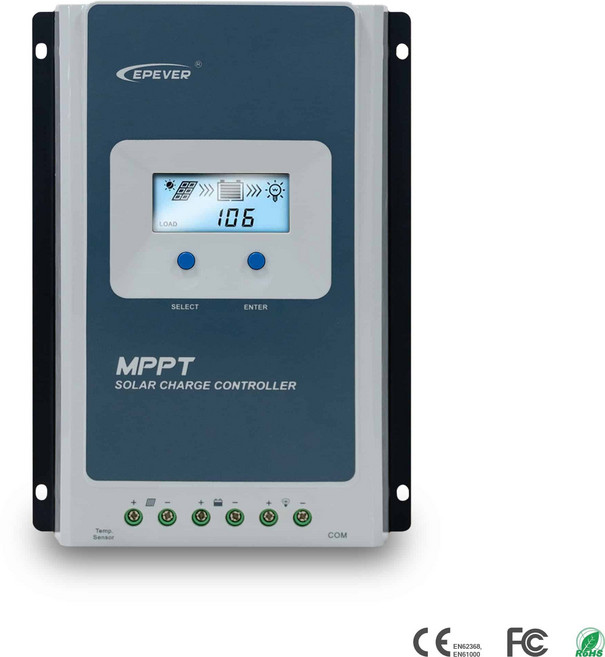 태양광충전컨트롤러 3210AN(30A) MPPT 솔라 모듈 패널, 1개