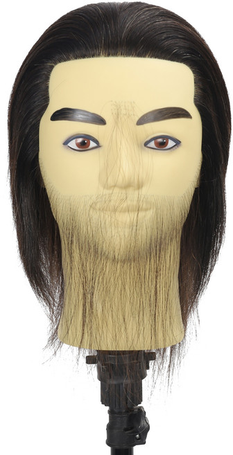 이용사 국가고시 시험용 통가발 100%인모 이용사(새치올백), [하자제품] 100인모 이용사 (새치올백), 1개