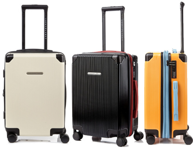 LUCKY PLANET 메르씨 캐리어 21인치 기내용 확장지퍼 (3color), 오렌지