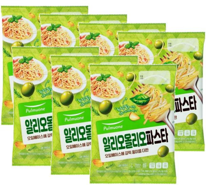 풀무원 알리오올리오 파스타 1인분, 144g, 7개