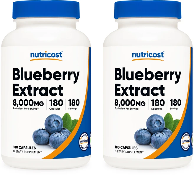 뉴트리코스트 블루베리 추출물 캡슐, 180정, 2개 - 쿠팡