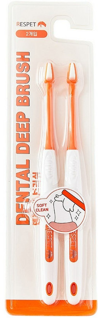 RESPET 寵物超細軟毛深層牙刷 兩入組, 1個