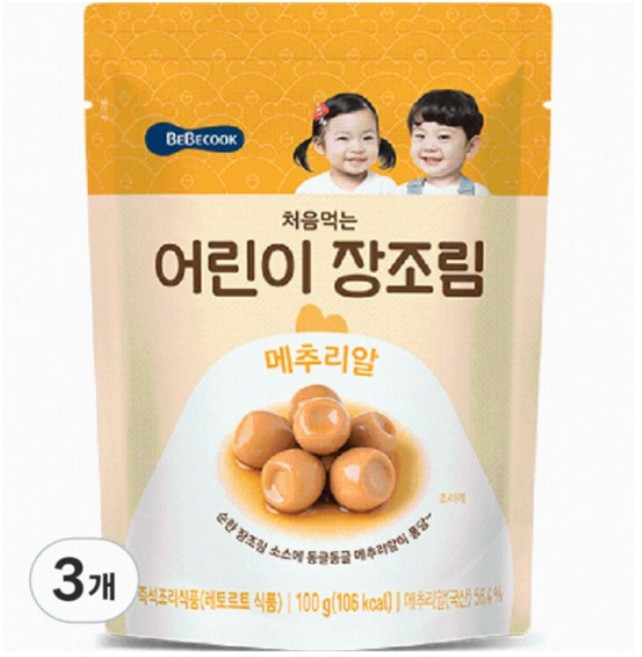 베베쿡 처음먹는 장조림, 100g, 24개, 장조림 메추리알