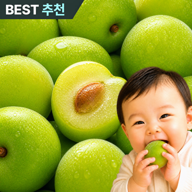 [최저가도전] 국내산 프리미엄 청 매실, 1박스, 10kg (랜덤과)