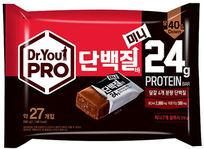 오리온 닥터유프로 단백질바 미니(약27개입 총280g) x 3개, 280g