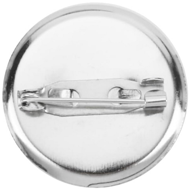 프루아 코사지핀 브로치핀 부자재, 100개, 실버 원형 25mm