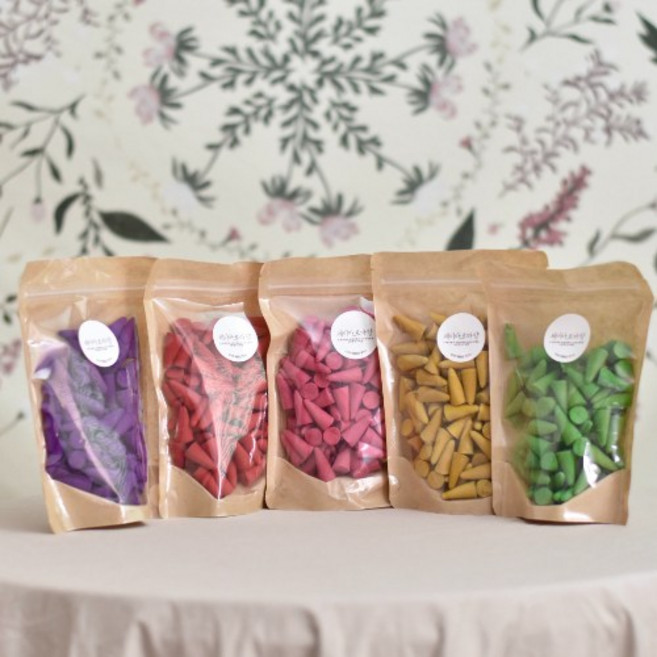 제이아로마향 향멍 아로마 인센스 콘향 대용량 팩 500개