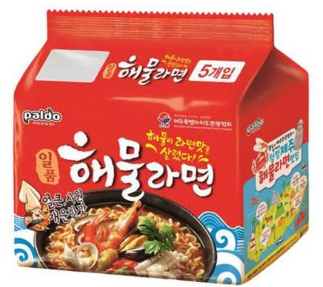 팔도 일품해물라면 20봉지, 5개