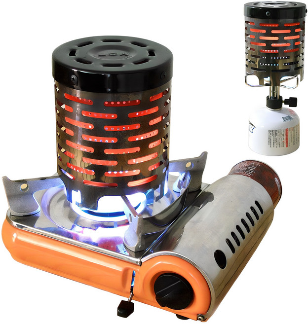 레오파트 부탄가스난로 이소히터 캠핑 낚시 미니 가스히터, 1개