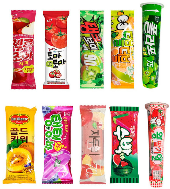 달콤달 과일맛 아이스크림 세트, 20개, 70ml