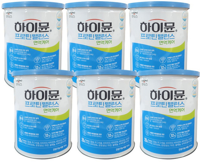 일동후디스 하이뮨 프로틴 밸런스 면역케어, 304g, 6개