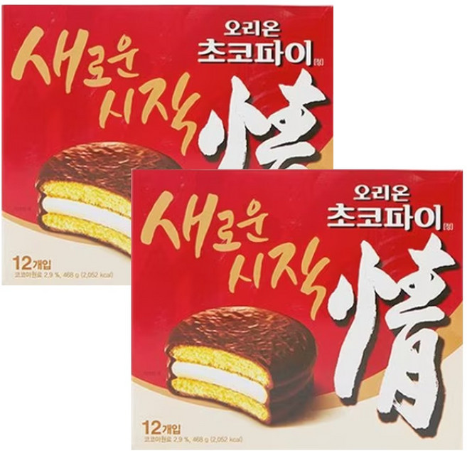 오리온 초코파이, 468g, 2개