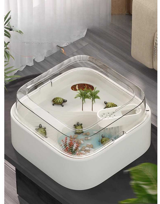 애완 도둑게 스마일크랩 키우기 게 사육장 게키우기 하우스 사육 세트, S(21.5x21.5x14) 패키지 1