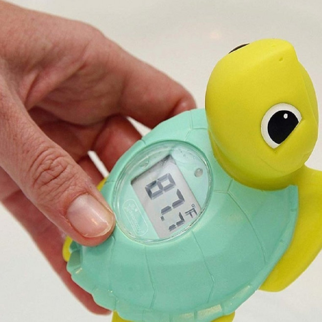 소중한아기 욕조온도계 디지털측정기 목욕물 조절 수중 거북이 플라스틱 8x12, 1개