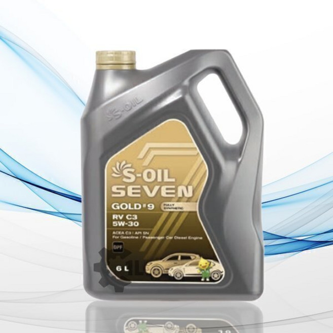 SOIL 에스오일 에쓰오일 엔진오일 세븐골드9 RV C3 RVC3 5W30 6L, 1개