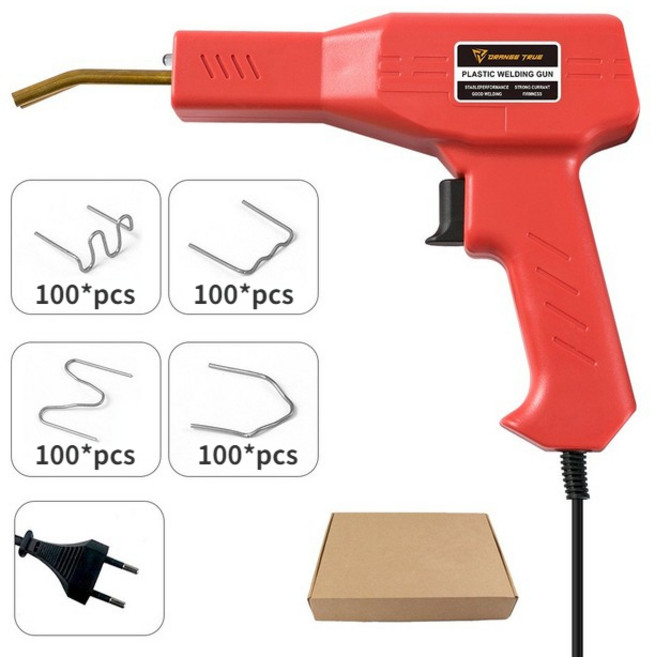 핫스테이플러 플라스틱 용접기 수리 키트 다양한 적합한 유형 자동차 범퍼 대시 보드 기계, 02 Welder with 400pcs, 1개