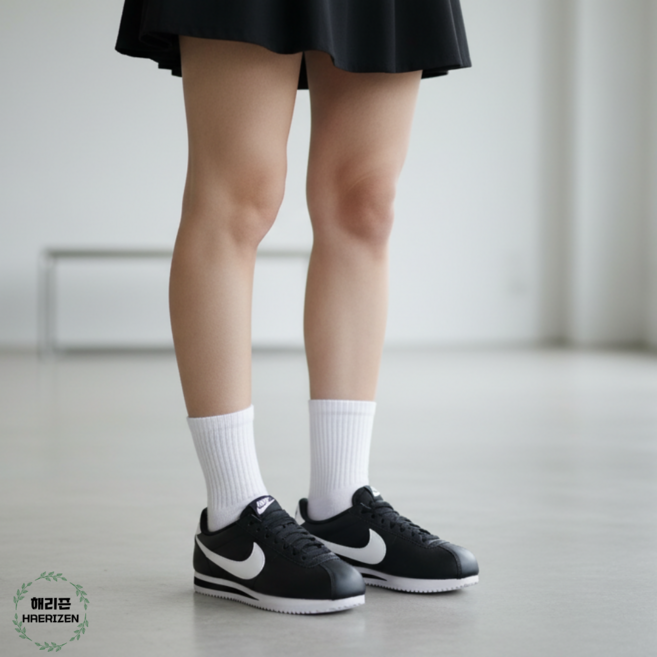 나이키 코르테즈 여성 운동화 블랙 클래식 스니커즈 데일리 레트로 운동화